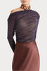 Husk Moss Top - Aubergine