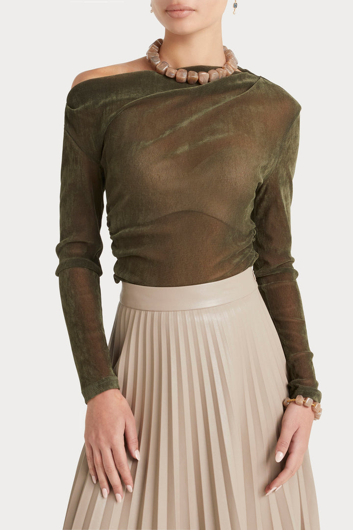 Husk Moss Top - Olive