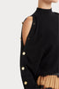 Husk Button Slv - Black