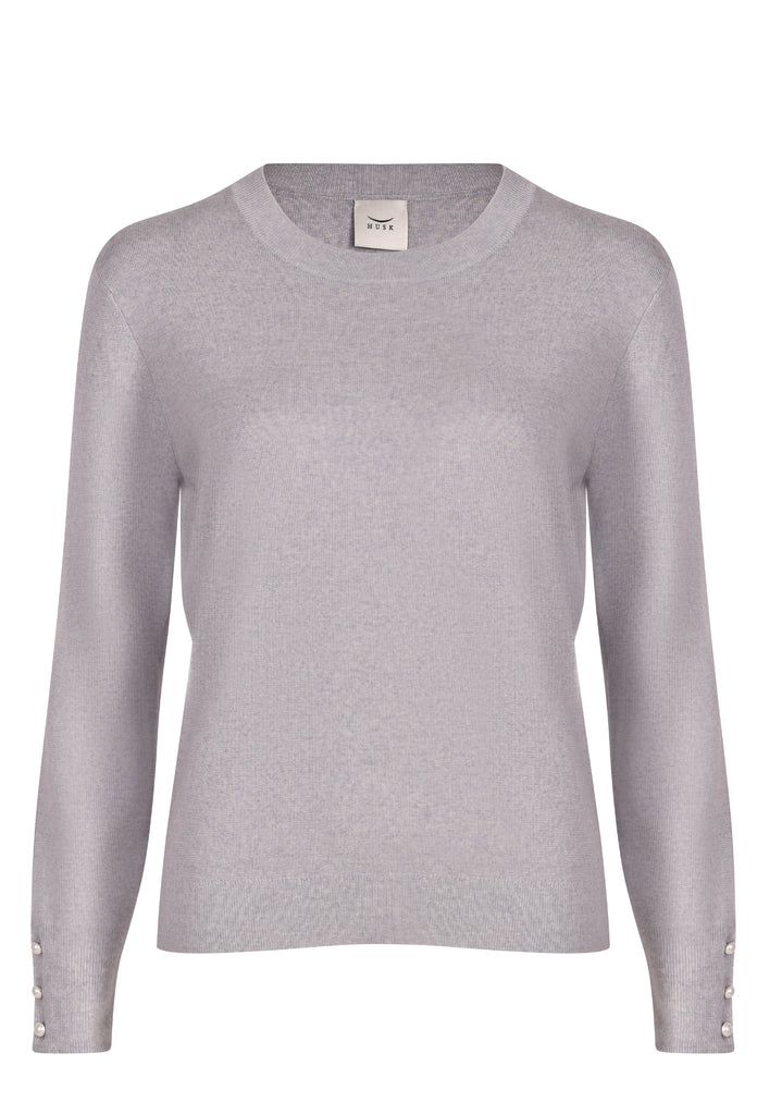 Husk Pearl Crew Sweater