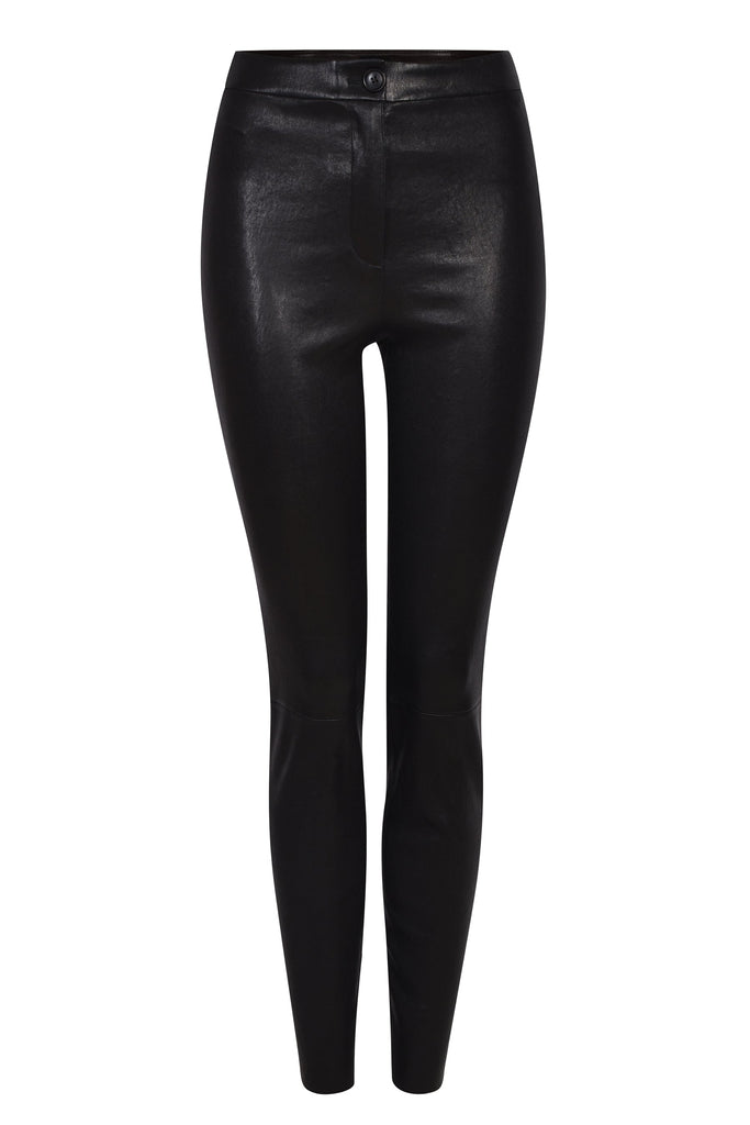 Husk Leather Legging - Black