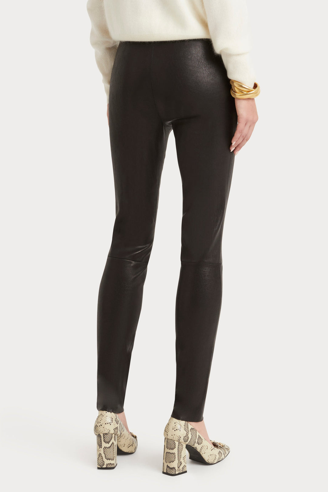Husk Leather Legging - Black