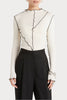 Husk Contrast Rib - White