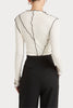 Husk Contrast Rib - White