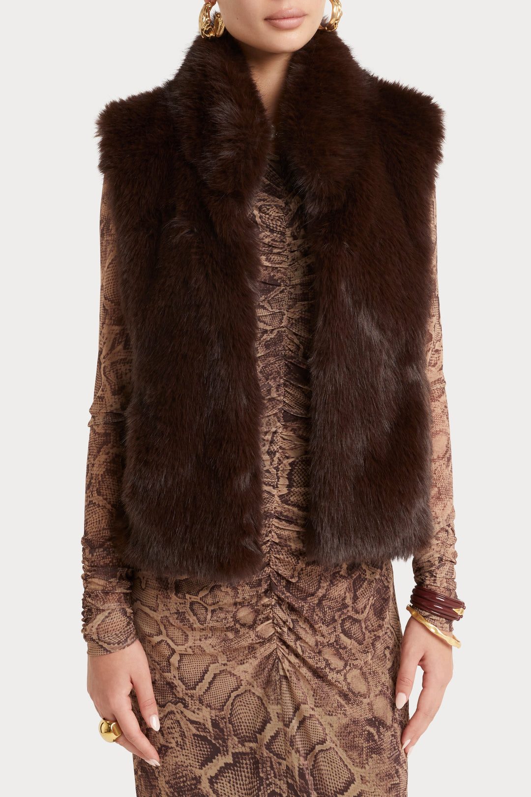 Husk Twilight Vest - Chocolate