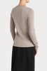 Husk Merino Crew - Stone Strp