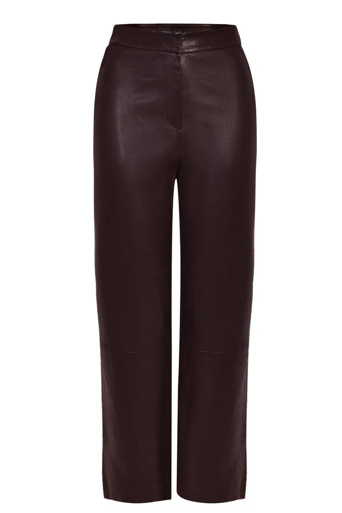 Husk Crop Leather - Chocolate
