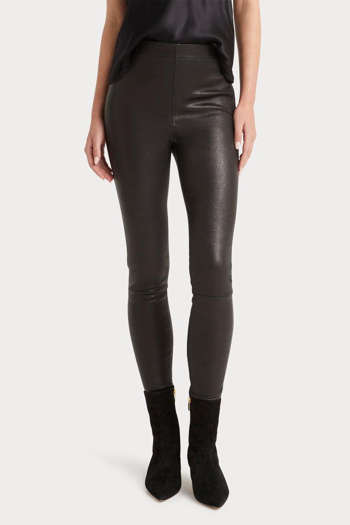 Husk Leather Legging - Black