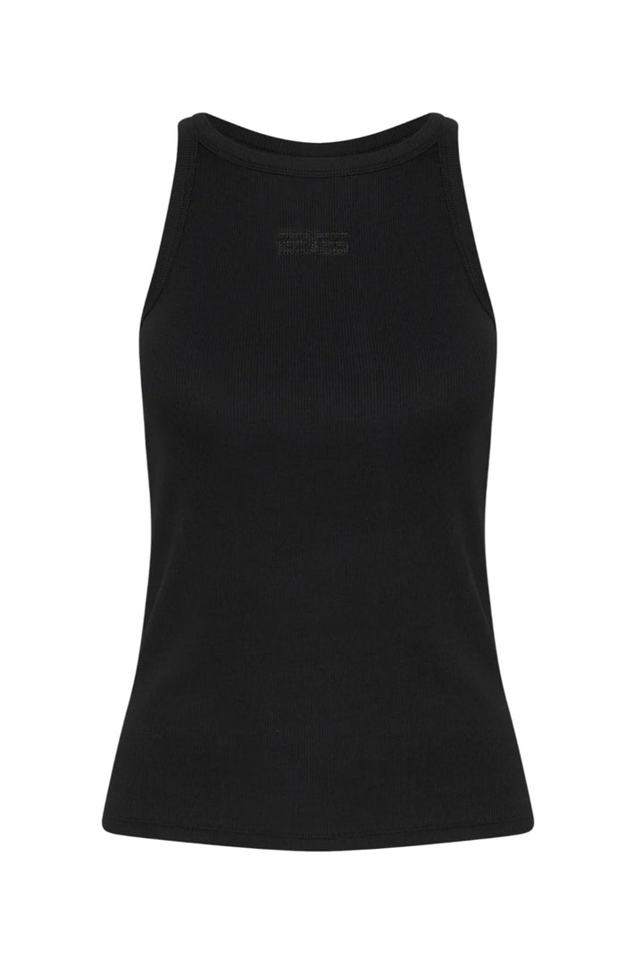 Gestuz Rhinestone Tank - Black