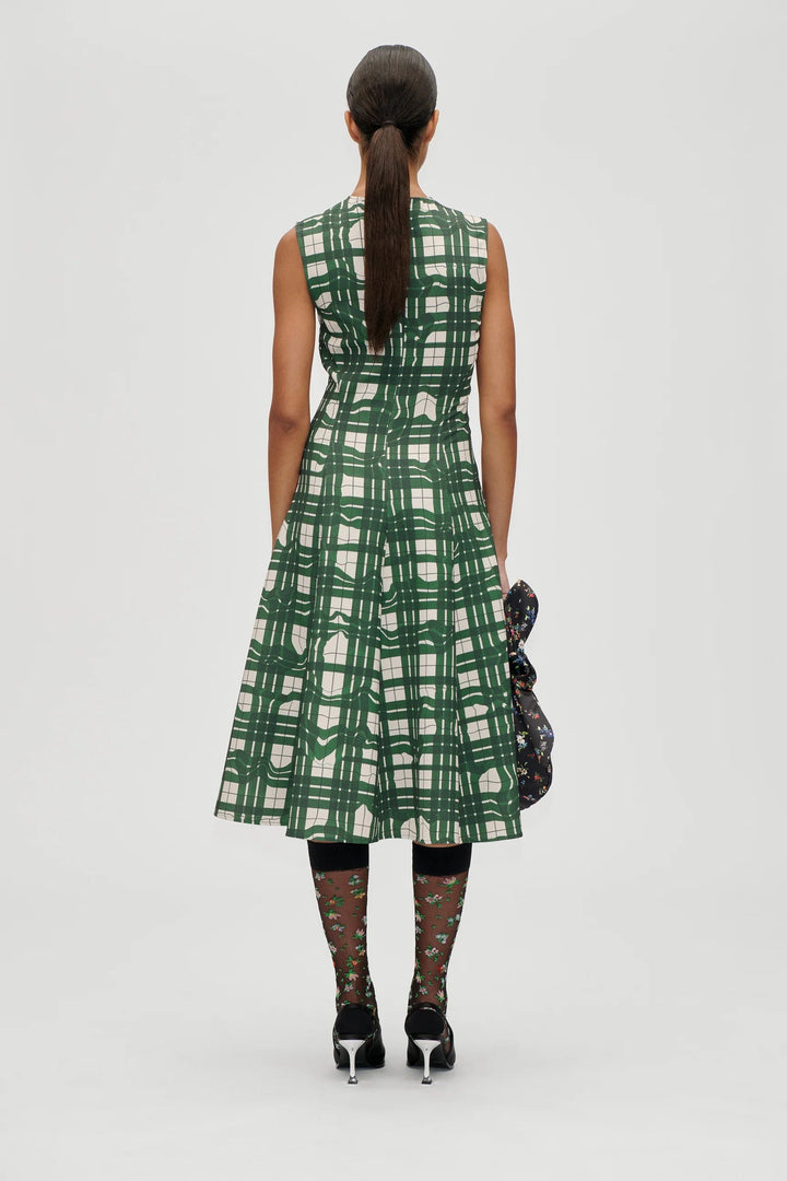 Stine Goya Gathered Midi - Green