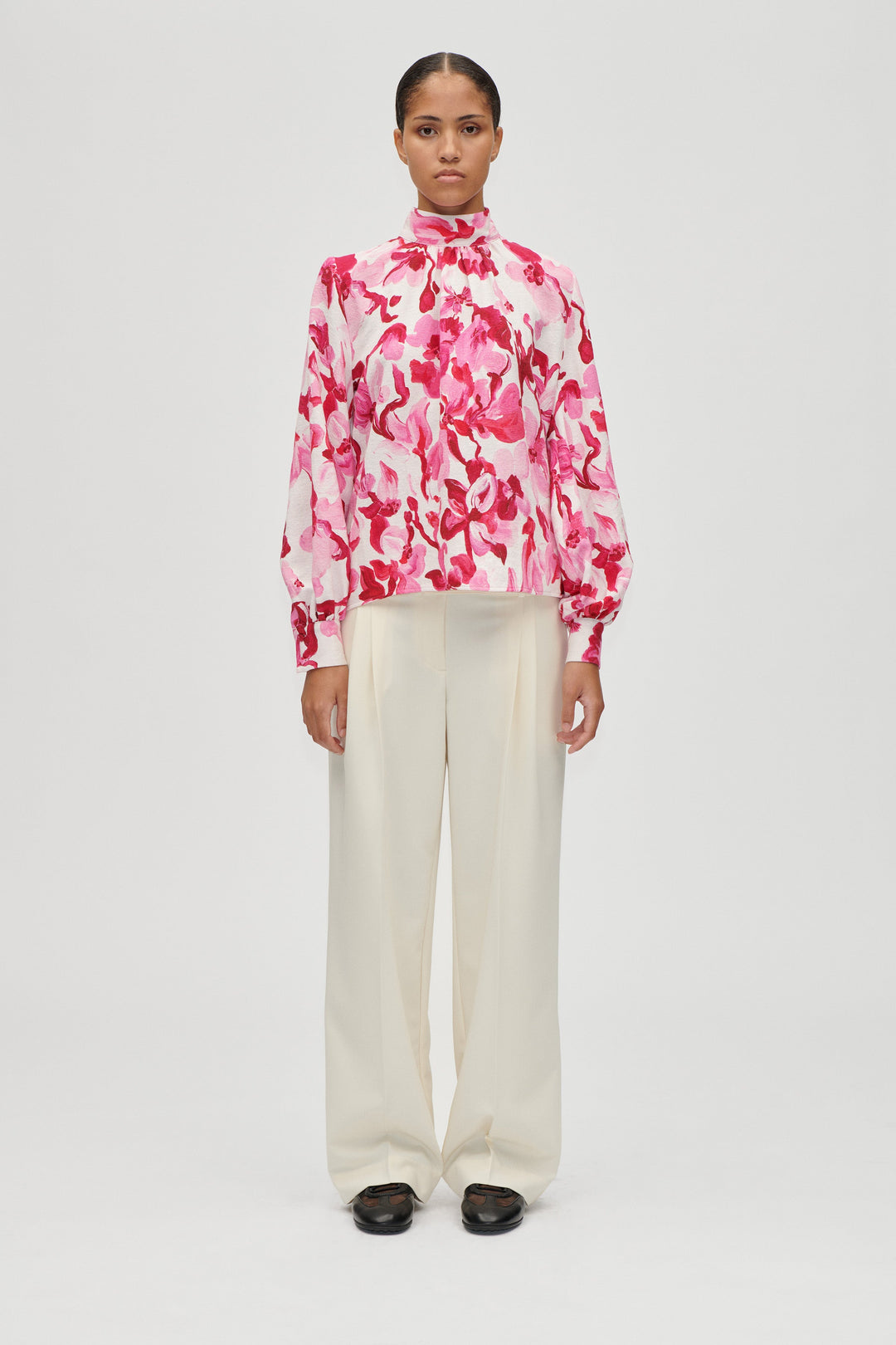 Stine Goya Gathered Top - Pink