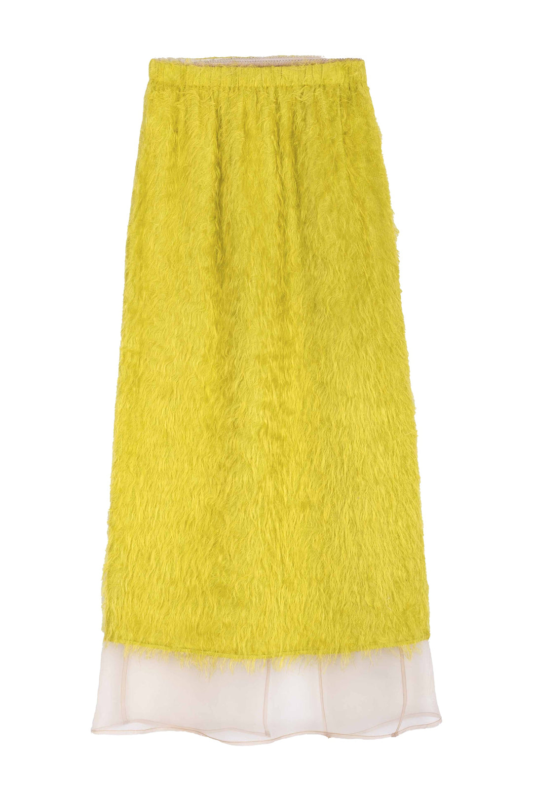 Alysi Fringe Skirt - Lemon