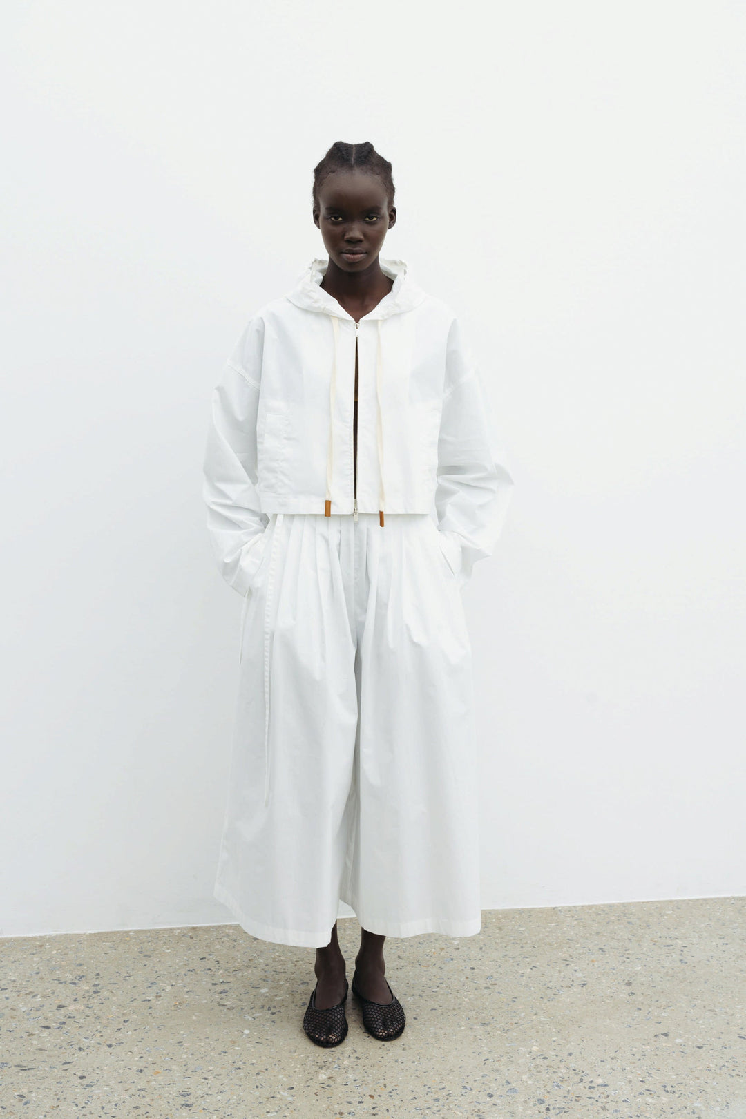 The Loom Hooded Jacket - White