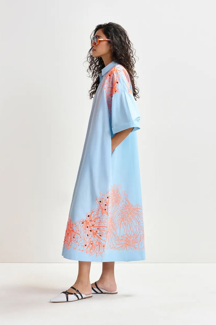 Essentiel Antwerp Hanchor Dress - Lake