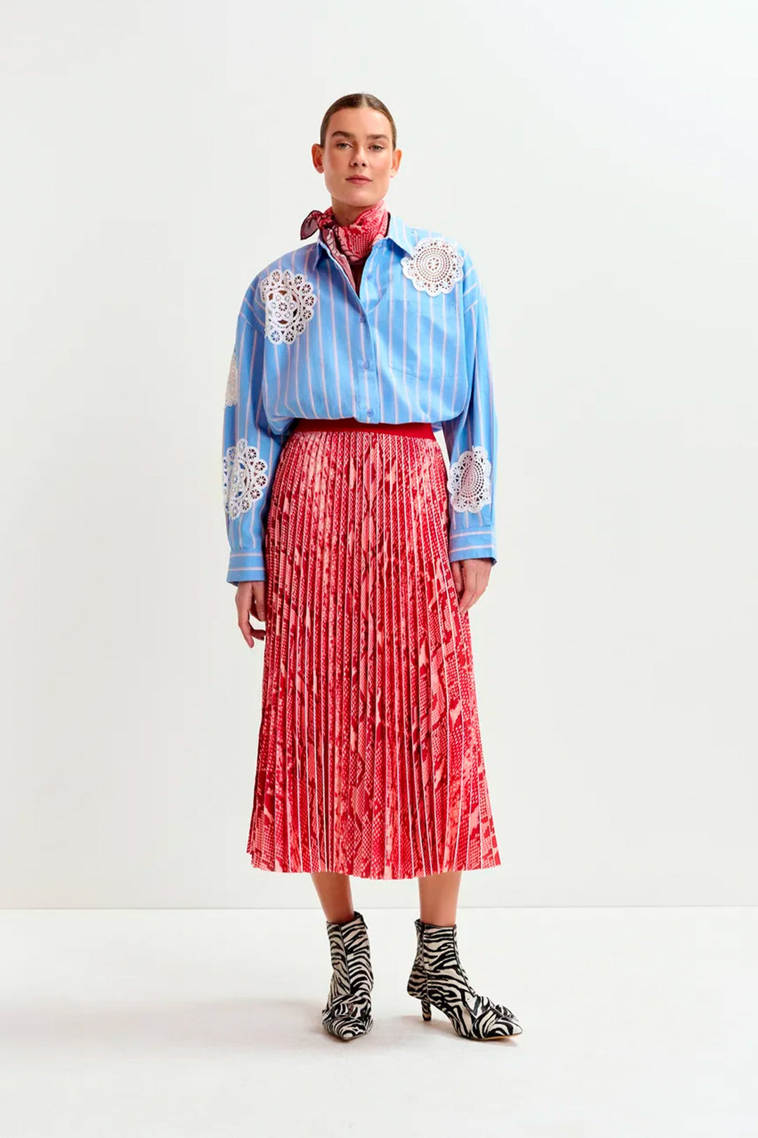 Essentiel Antwerp Indira Skirt - Red