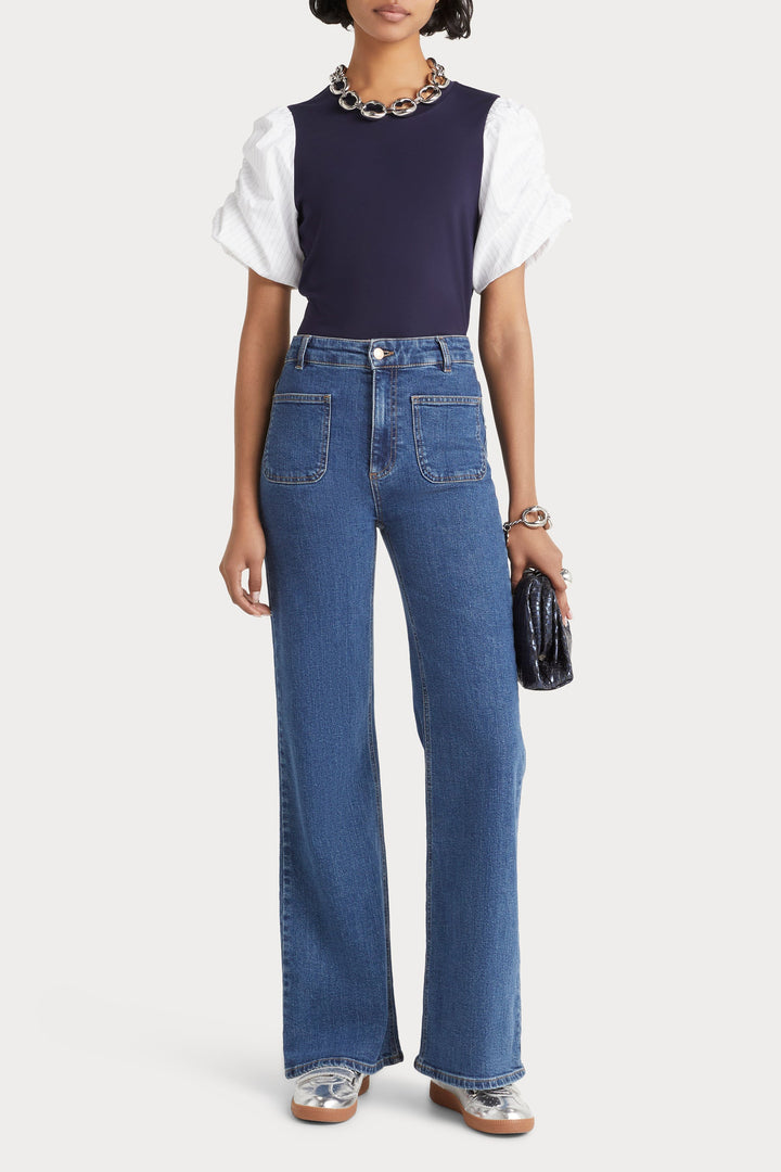 Husk Gabriela Tee - Navy
