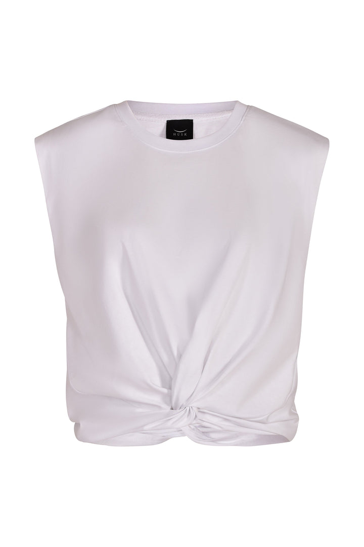 Husk Twist Tee - White