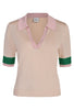 Husk Knit Cuff Polo - Marshmallow