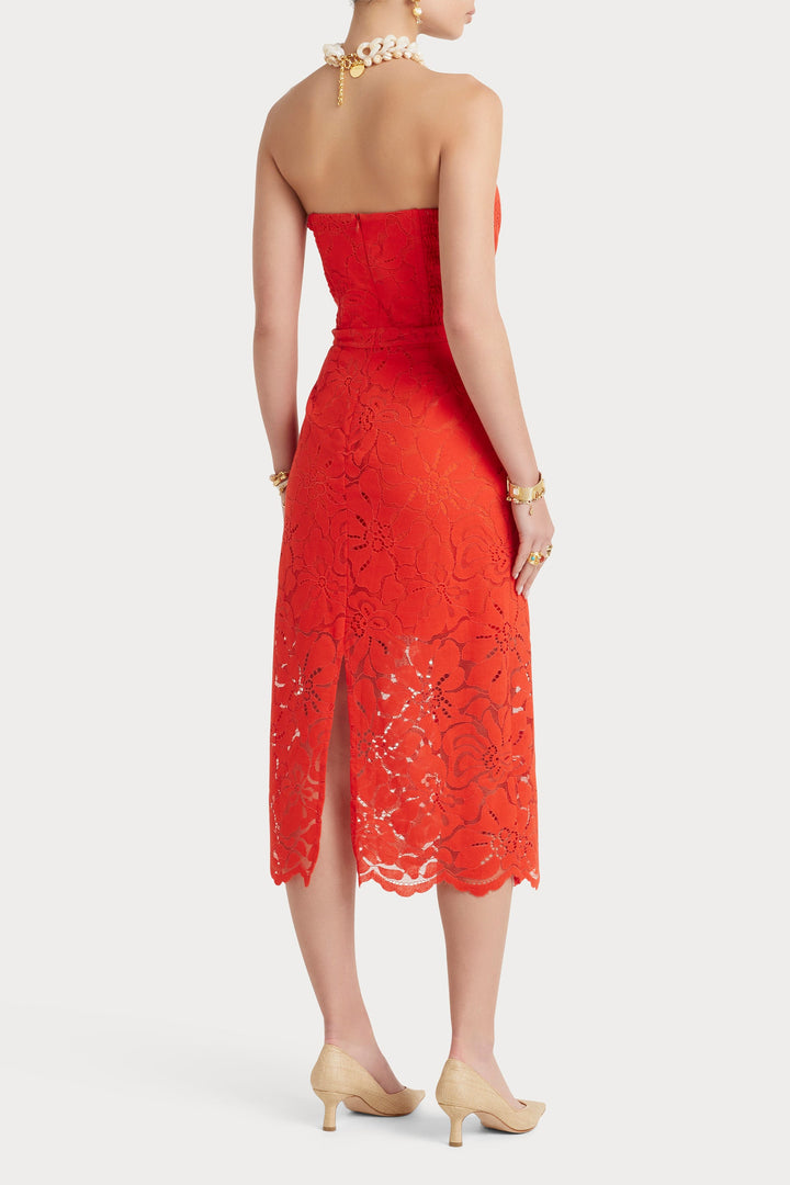 Husk Camellia Dress - Red