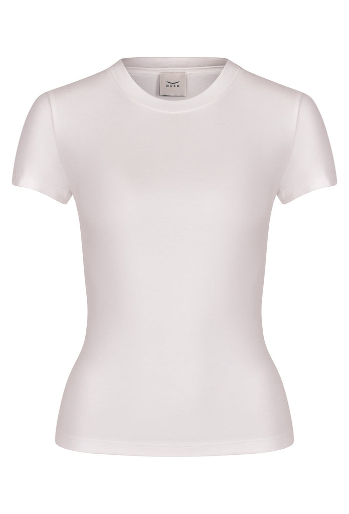 Husk Rib Tee - White