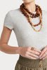 Husk Rib Tee - Grey Marle