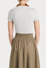 Husk Rib Tee - Grey Marle