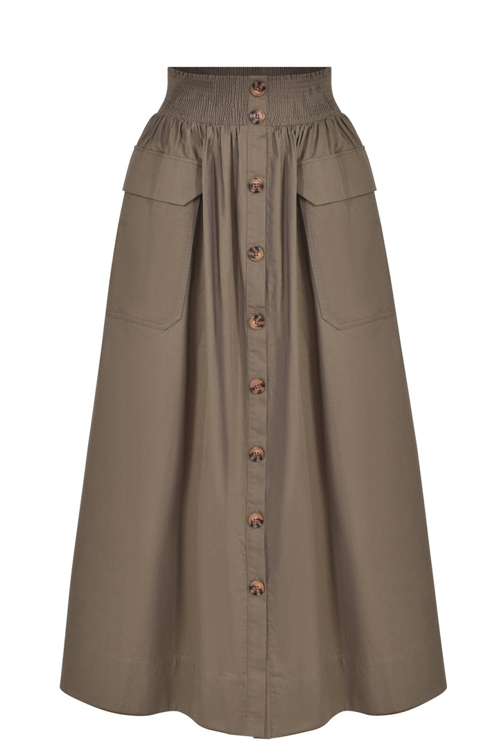 Husk Elodie Skirt - Khaki