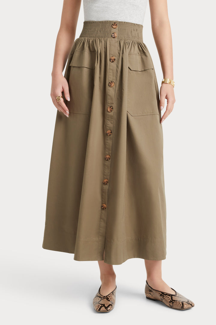 Husk Elodie Skirt - Khaki