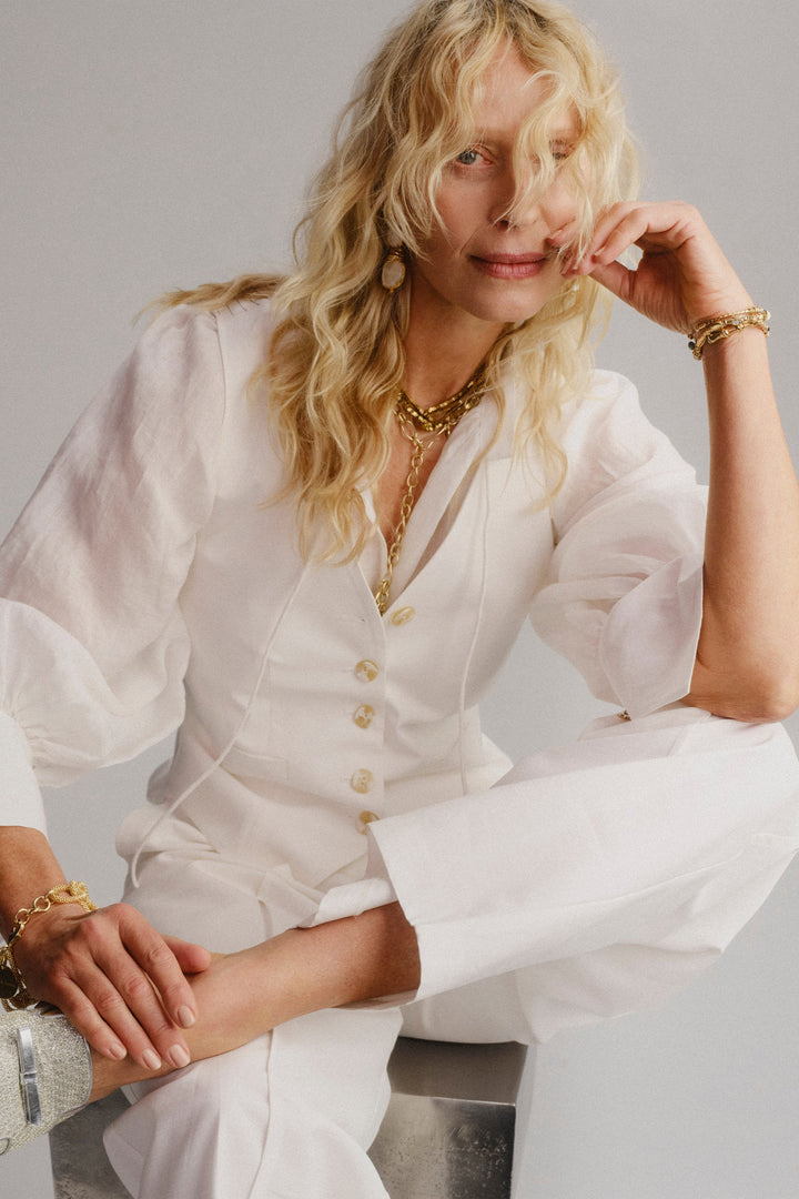 Husk Alba Pant - White