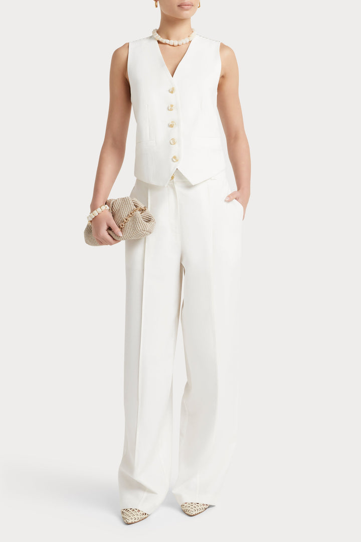 Husk Alba Vest - White