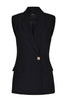 Husk Talia Gilet - Black