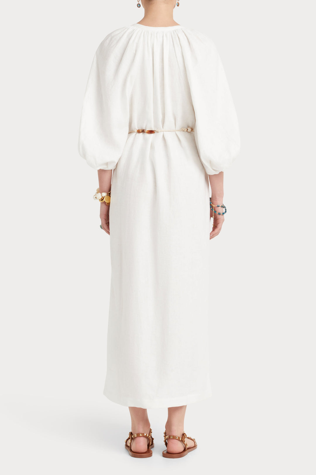 Husk Amara Kaftan - White