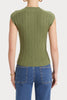 Husk Stripe Rib Knit - Khaki