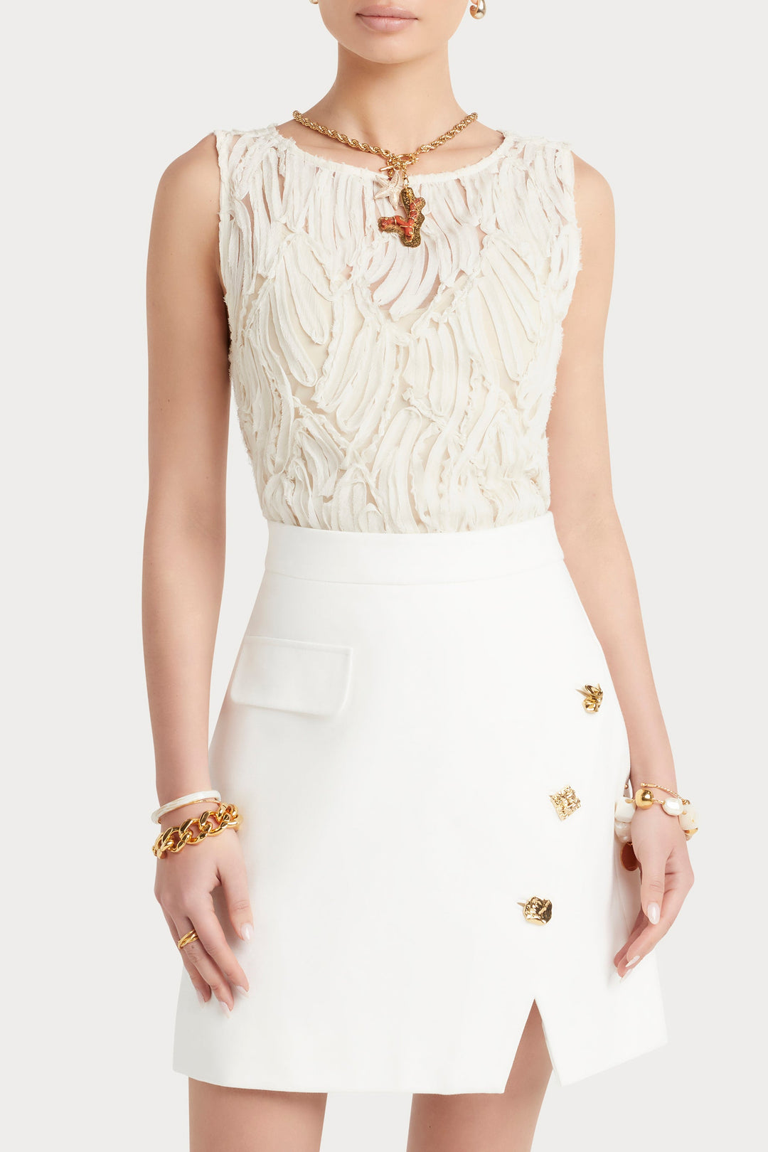 Husk Tadra Top - Chalk