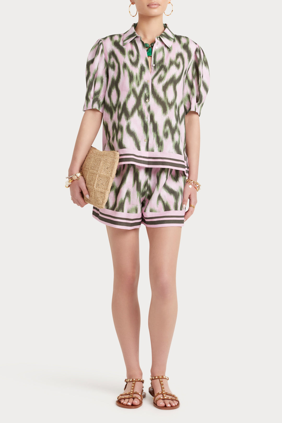 Husk Coral Top - Print