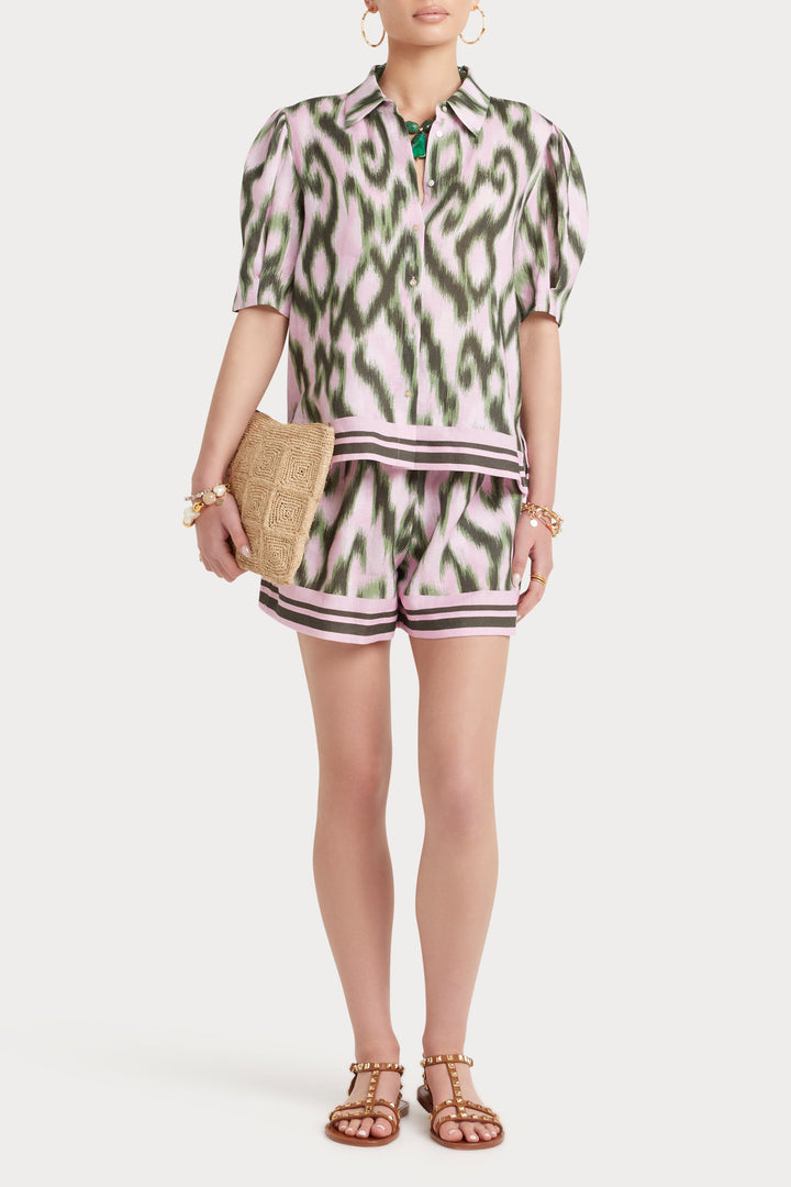 Husk Coral Top - Print