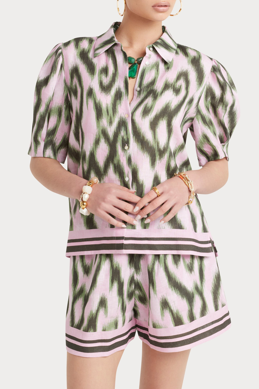 Husk Coral Top - Print