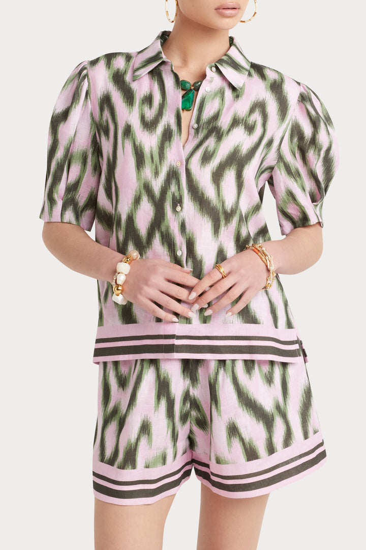 Husk Coral Top - Print