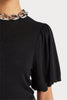 Husk Puff Sleeve Knit - Black