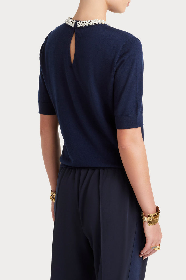 Husk Pearl Stud Knit