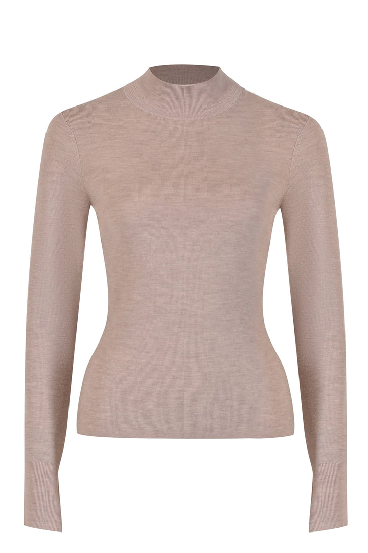 Husk Merino Mock Neck