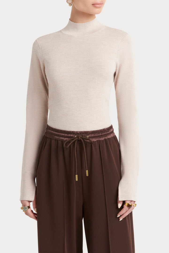Husk Merino Mock Neck