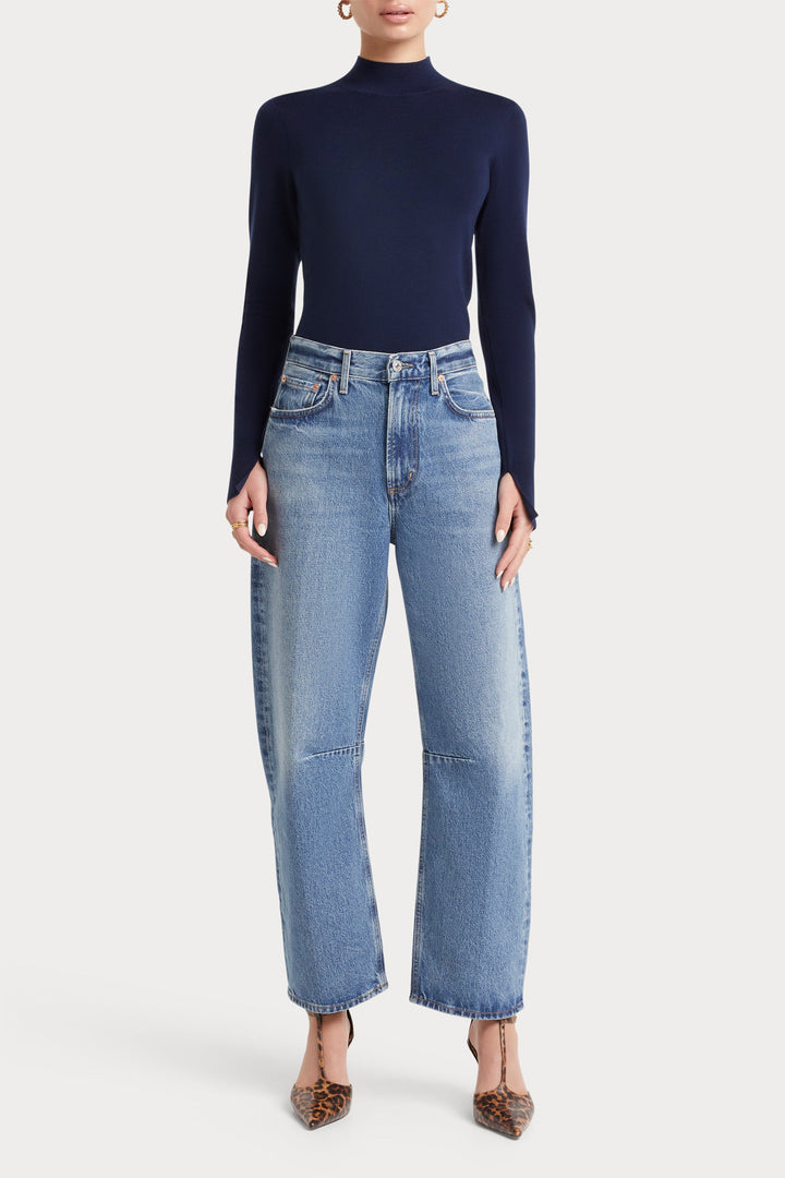 Husk Merino Mock Neck