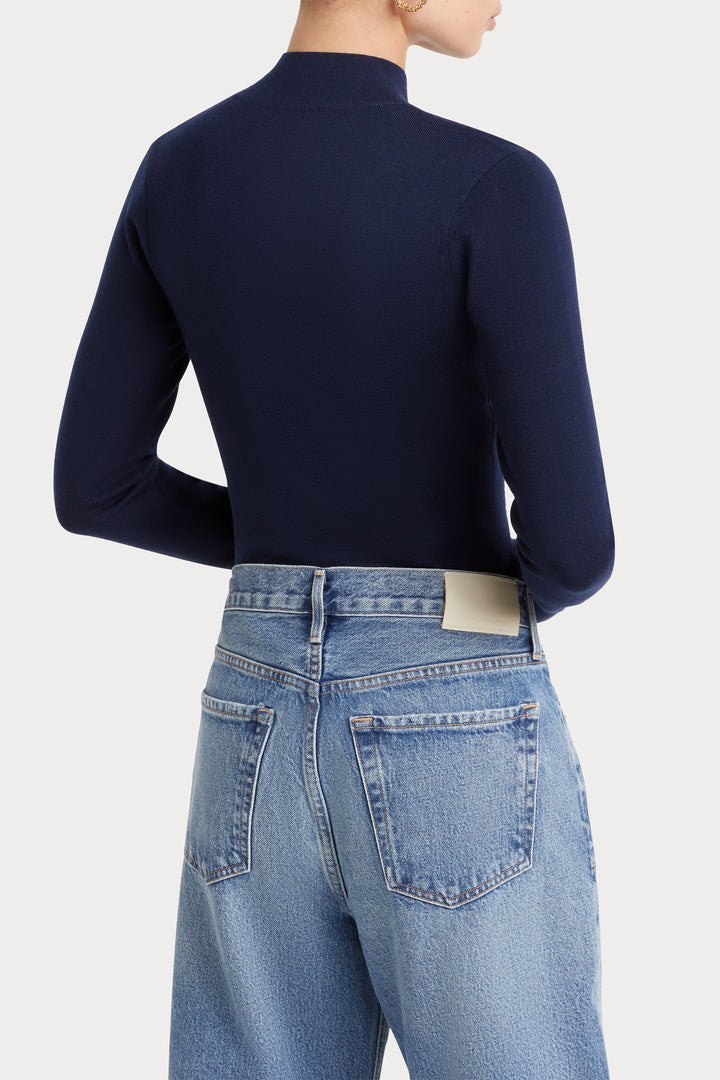 Husk Merino Mock Neck