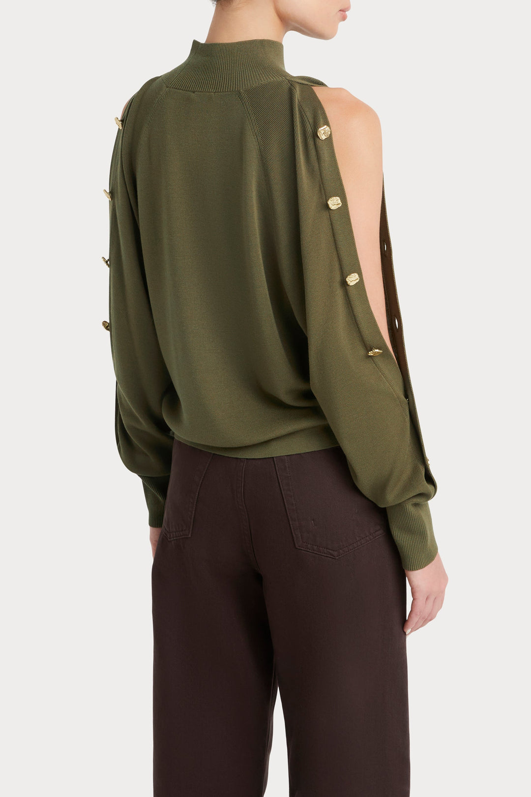 Husk Button Sleeve Knit