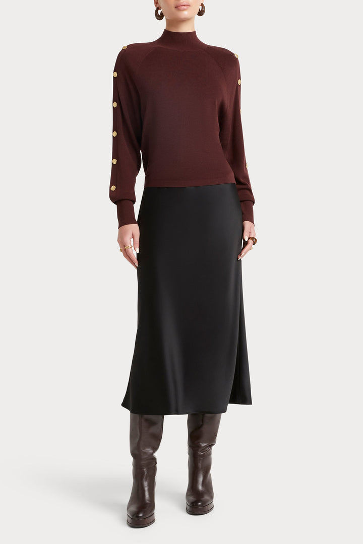 Husk Button Sleeve Knit