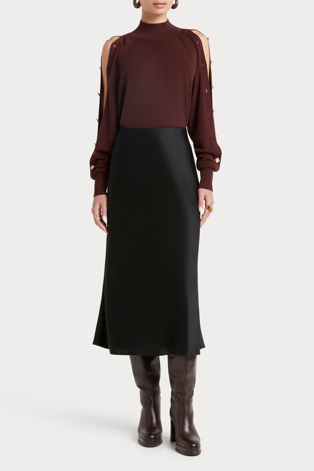 Husk Button Sleeve Knit