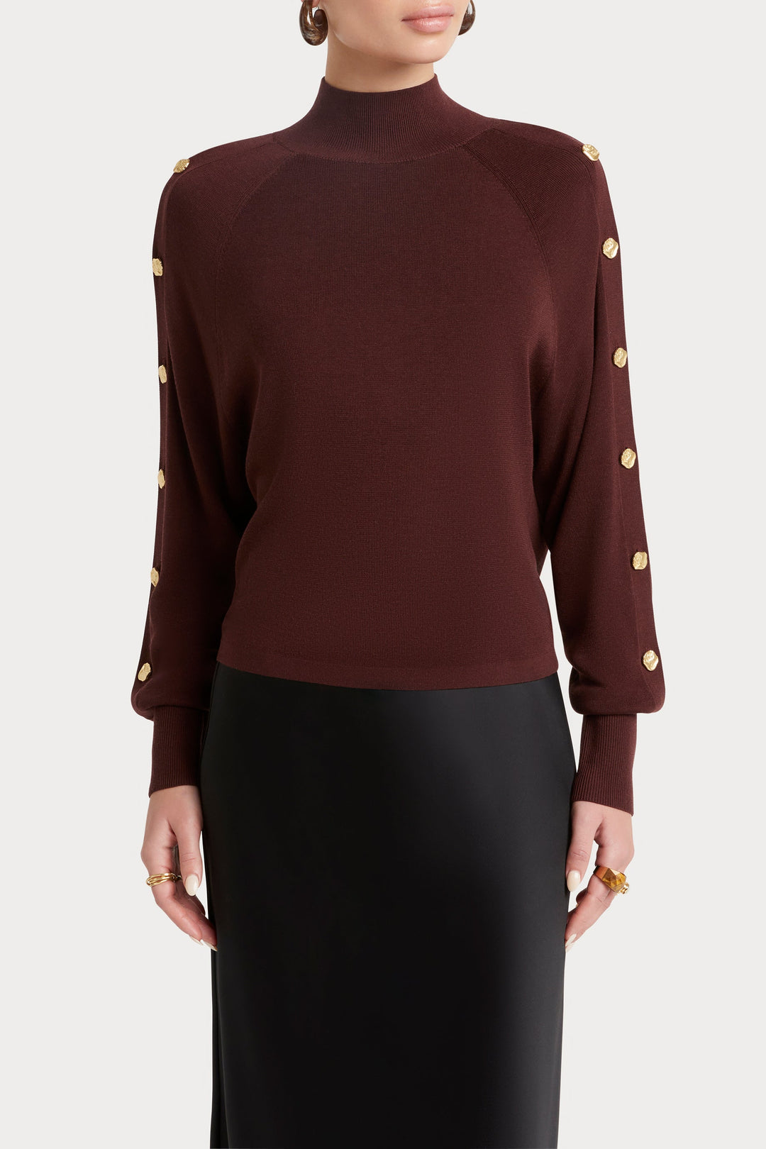Husk Button Sleeve Knit