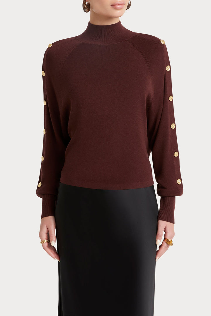 Husk Button Sleeve Knit