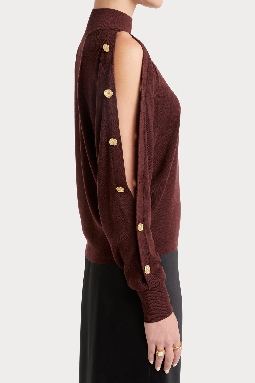 Husk Button Sleeve Knit